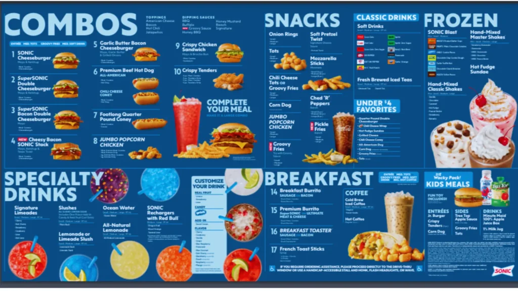 Sonic Lunch Menu: Delicious Choices You Can't Resist