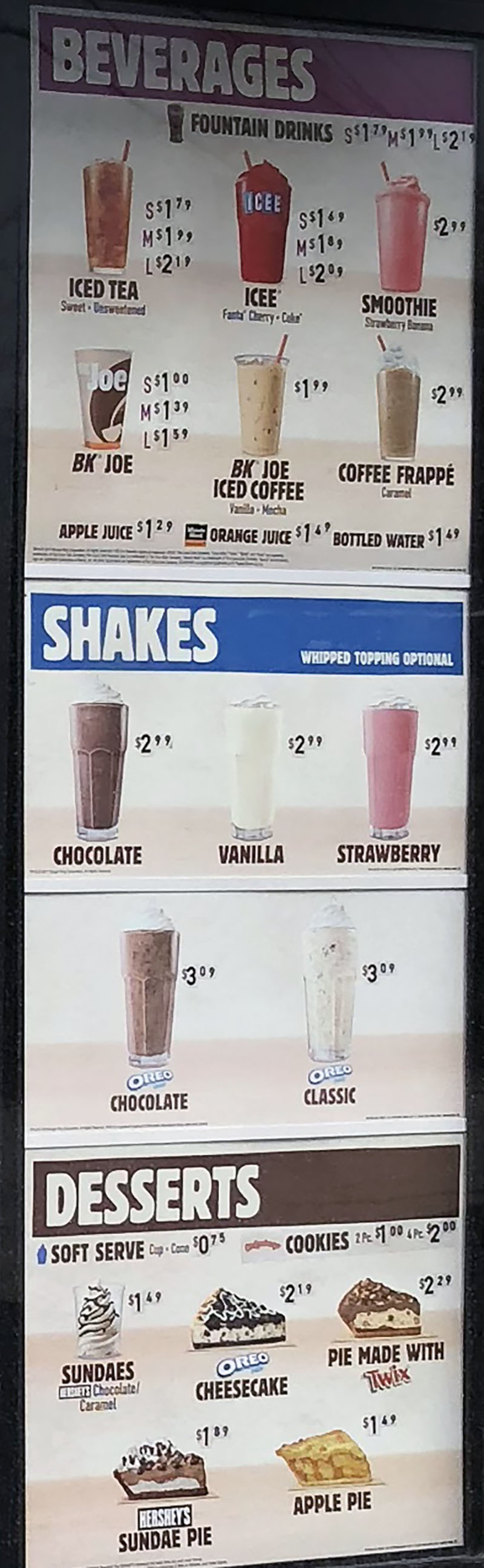 Burger King Dessert Menu With Prices: Indulge in Sweetness